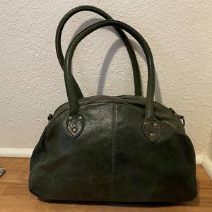 Odilynch London handmade green leather purse